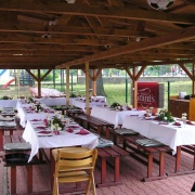 Golf club restaurant